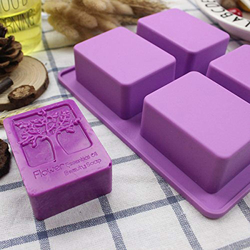 Soap Making Lye - Rectangle Life Tree Silicone Soap Mold