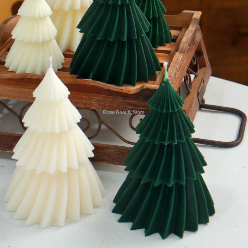Soap Making Book For Beginners - 1/2pcs Christmas Tree Candle Silicone Mold