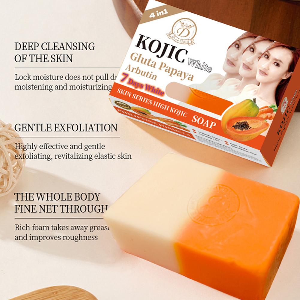 Castor Oil Soap - 160g Papaya Kojic Acid Essential Oil