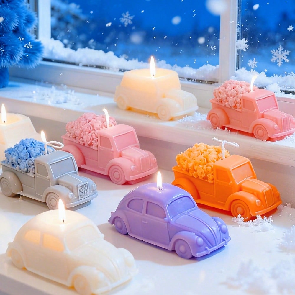 Soap Making In Home - Multi Style Styling Car Silicone Candle