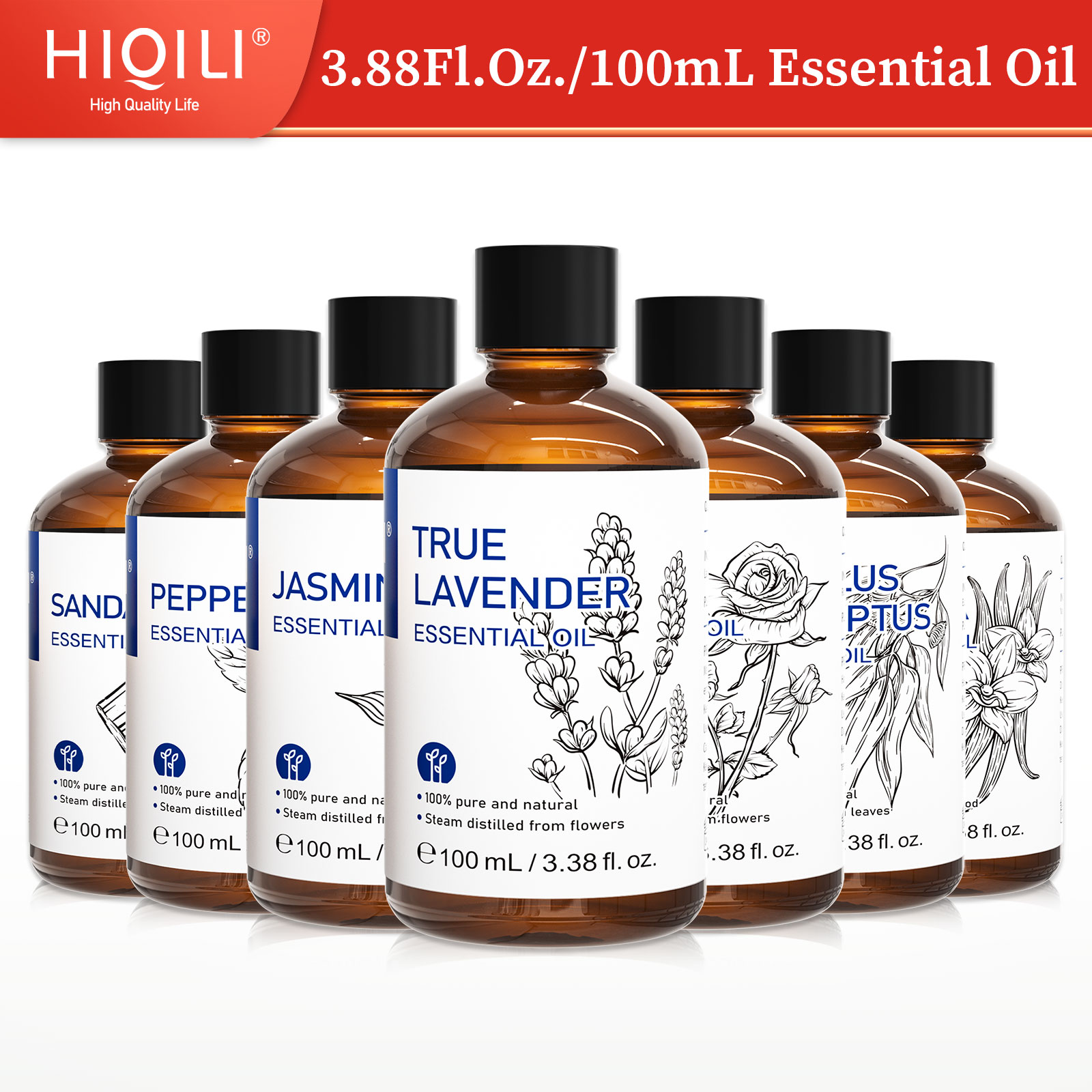Soap Making Fragrance - HIQILI 100% Natural,100mL Essential Oil Used