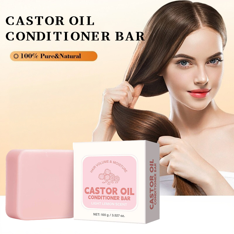 Castor Oil Soap - Castor Oil Conditioner Soap Bar,Moisturizing Nourishing