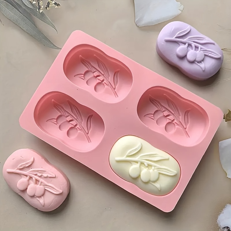 4-Cavity Oval Olive Tree Silic - огляд і ціна Soap Making Book For Beginners