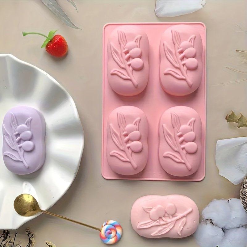 4-Cavity Oval Olive Tree Silic - огляд і ціна Soap Making Book For Beginners