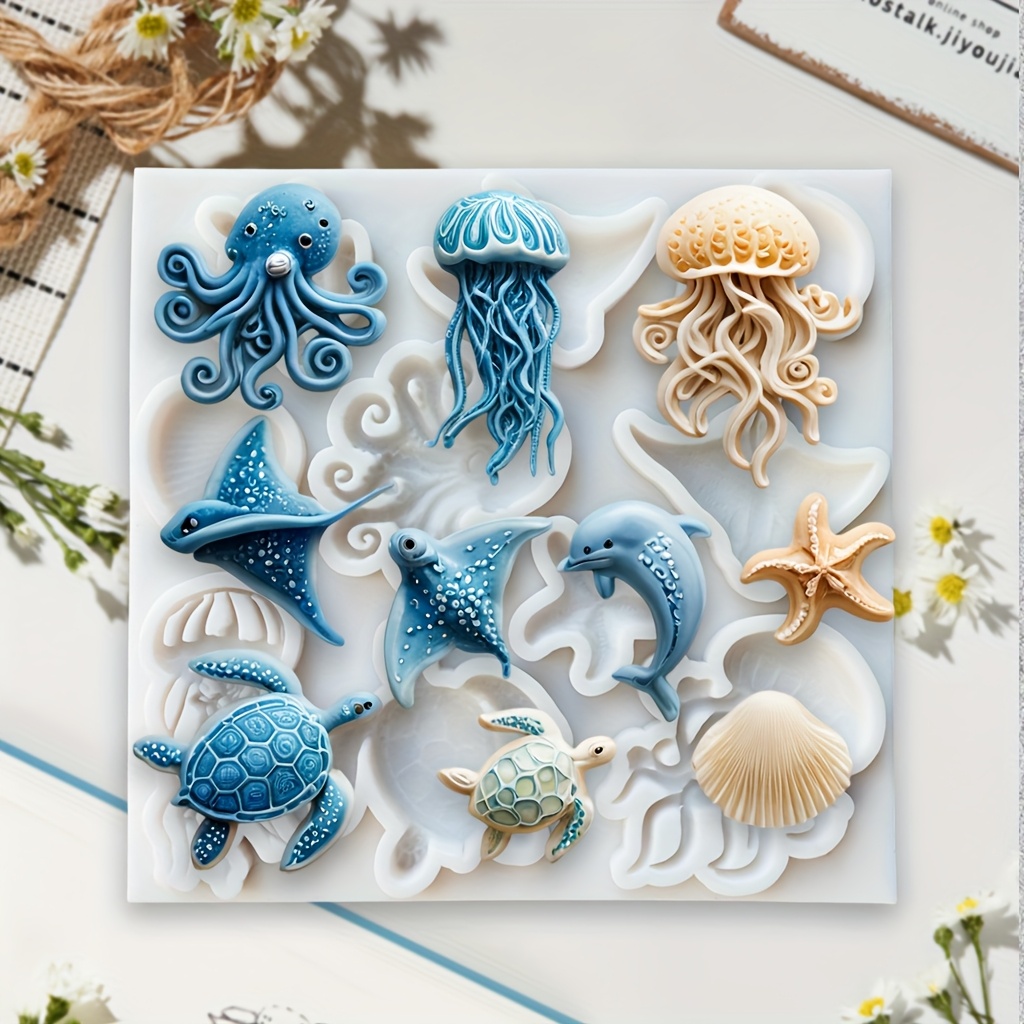 Sea Animal Silicone Mold Octop - огляд і ціна Soap Making Lye