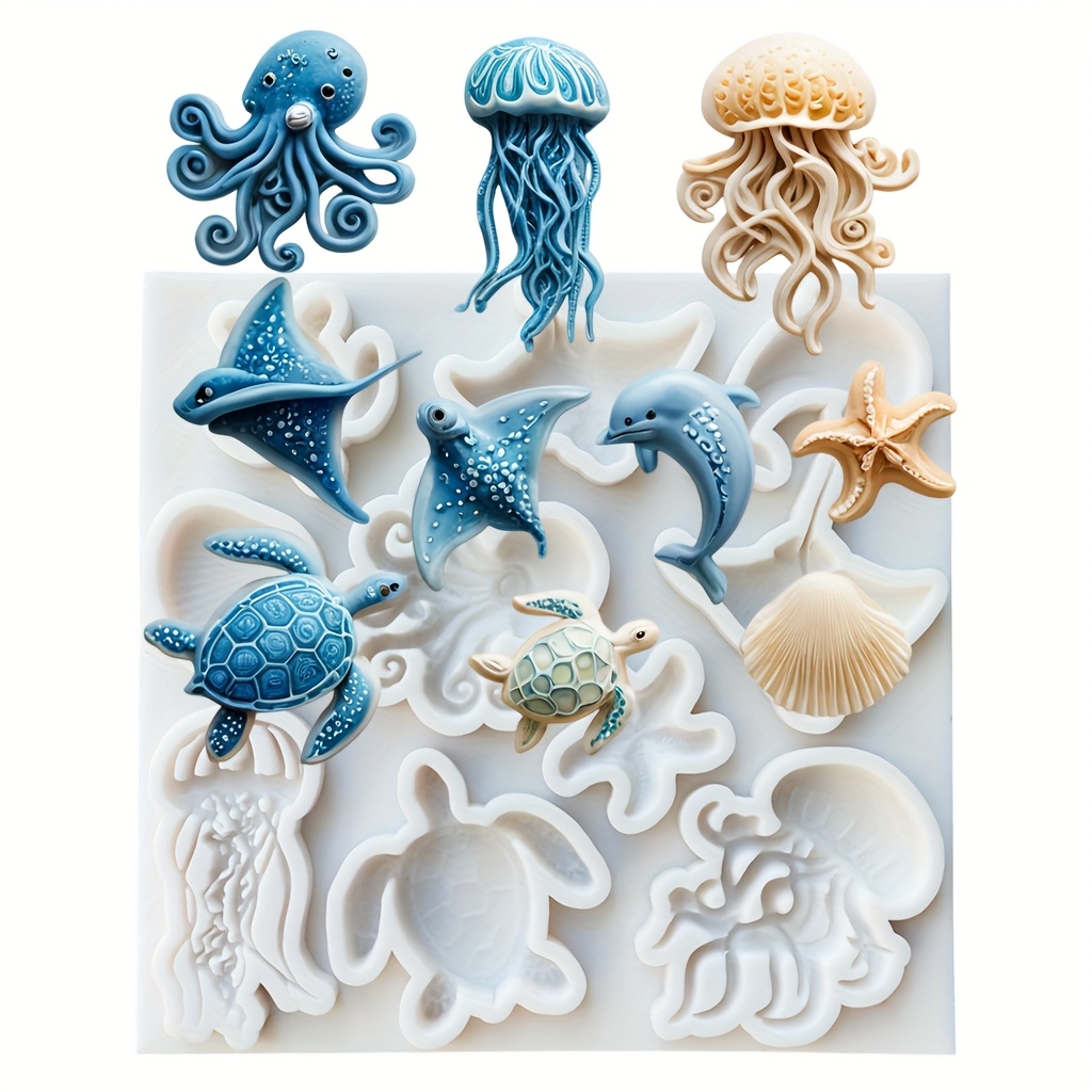 Sea Animal Silicone Mold Octop - огляд і ціна Soap Making Lye