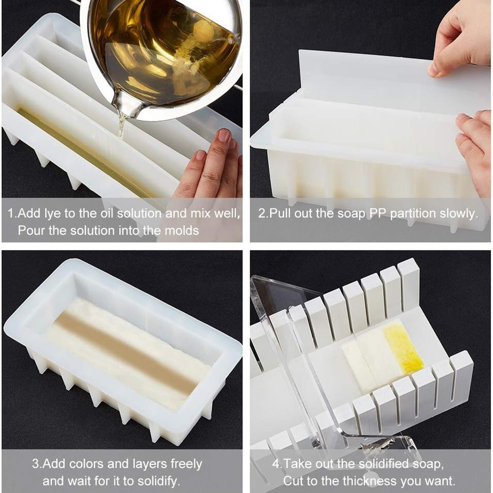 42oz Silicone Soap Mold with 5 - огляд і ціна Soap Making Lye