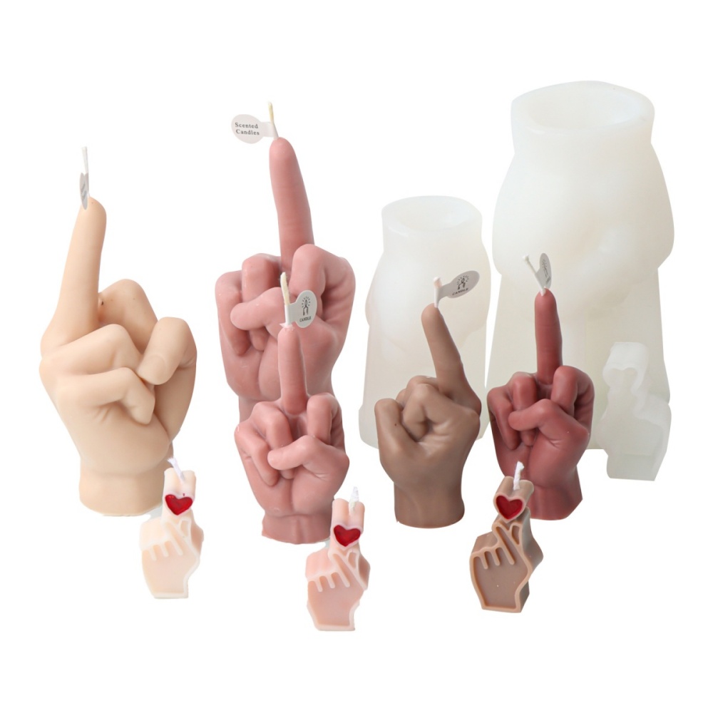 3D Irregular Gesture Finger Si - огляд і ціна Soap Making Lye