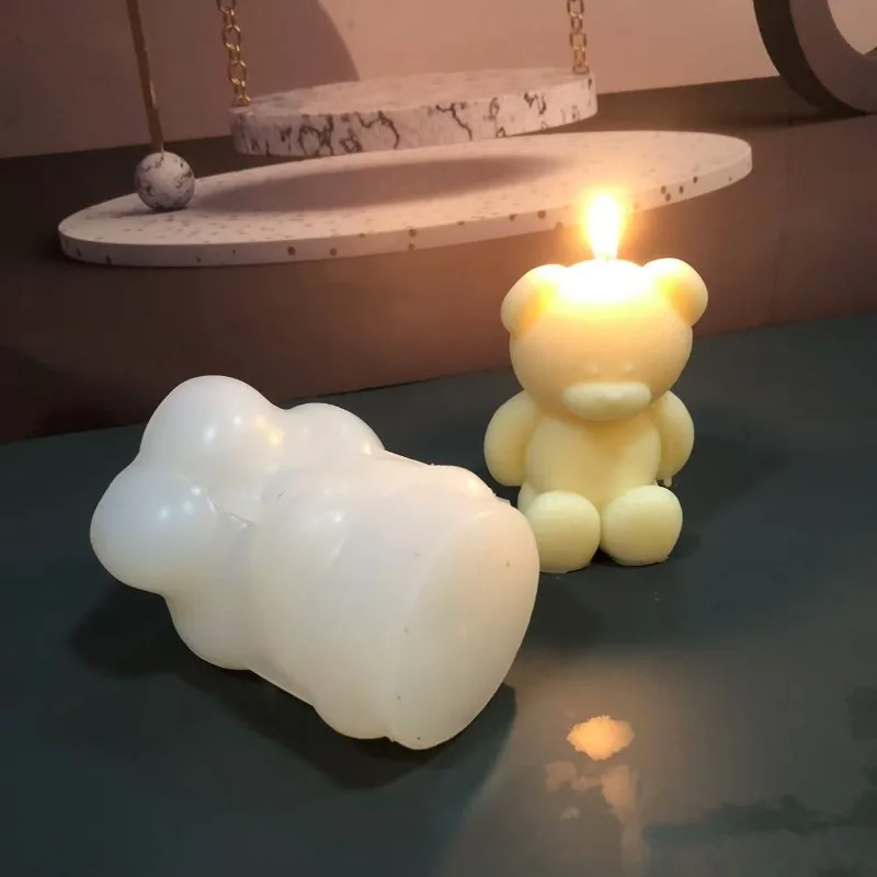 3D Bear Silicone Candle Mold D - огляд і ціна Soap Making Book For Beginners