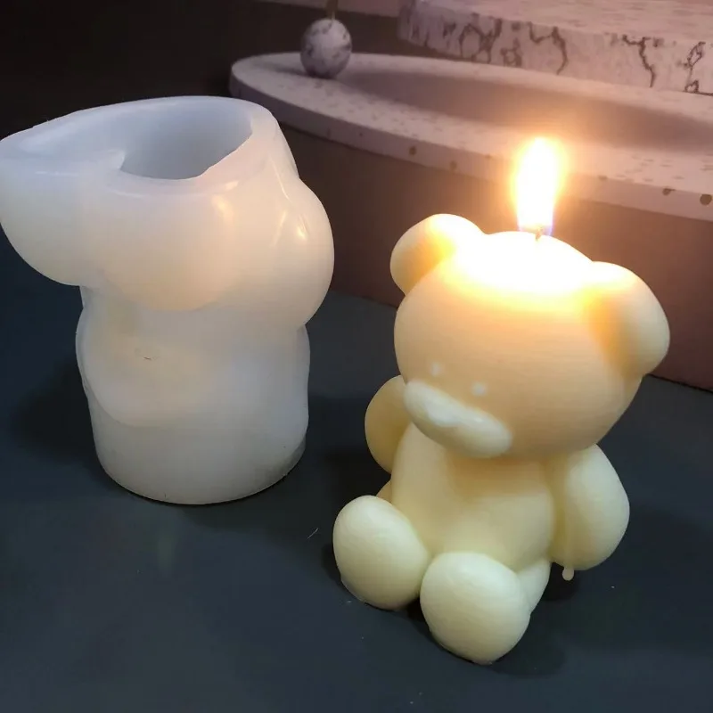 3D Bear Silicone Candle Mold D - огляд і ціна Soap Making Book For Beginners