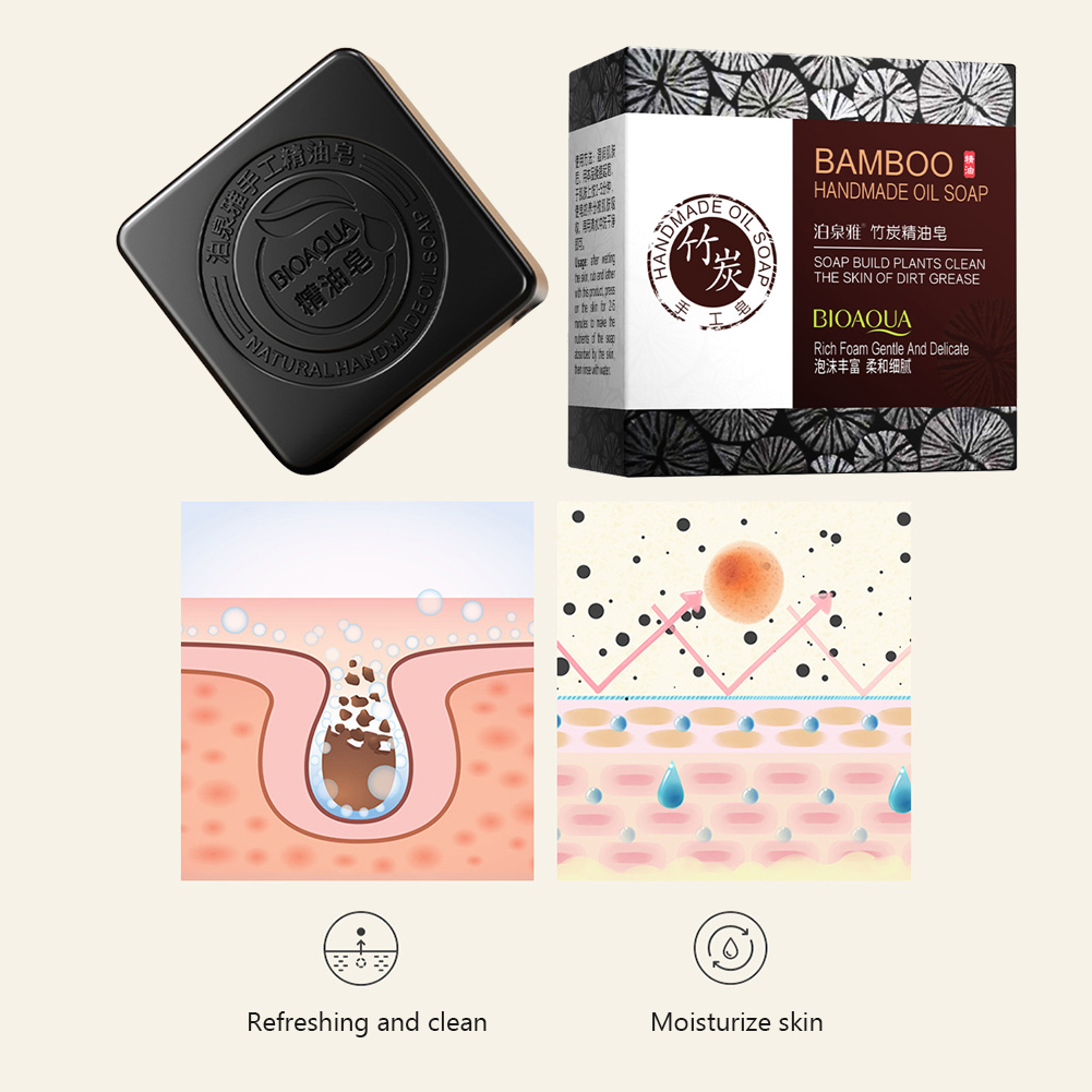 Bamboo Charcoal Handmade Soap  - огляд і ціна Castor Oil Soap