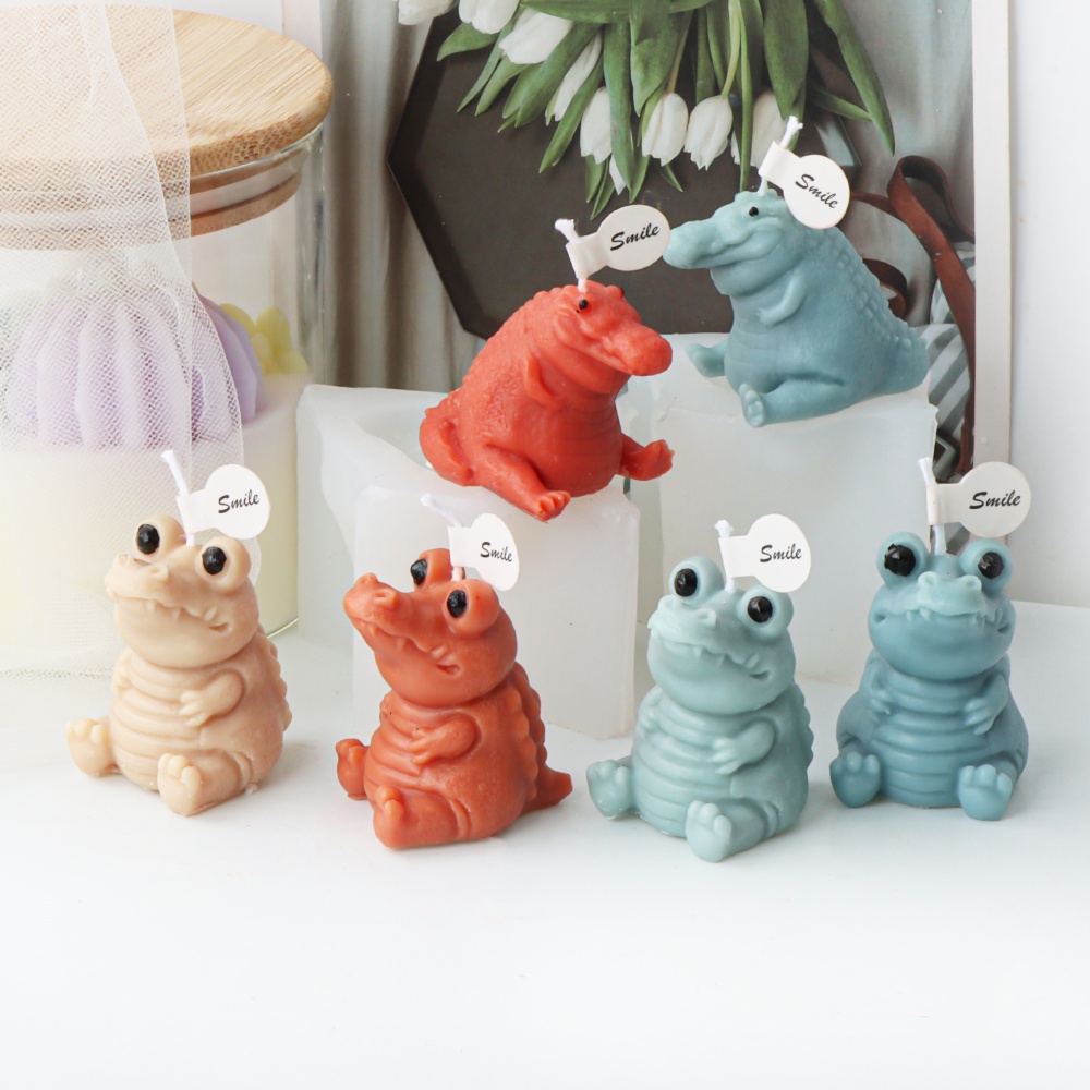 3D Cute Crocodile Candle Silic - огляд і ціна Soap Making In Home