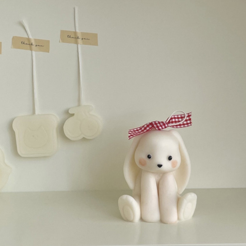 Sitting Rabbit Silicone Candle - огляд і ціна Soap Making In Home