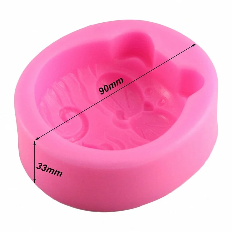 1PC Non-Stick Silicone Mold 3D - огляд і ціна Soap Making Lye