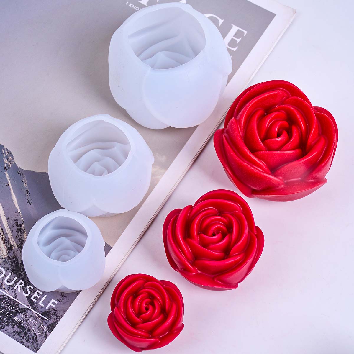 3D Flower Shape Silicone Candl - огляд і ціна Soap Making Fragrance