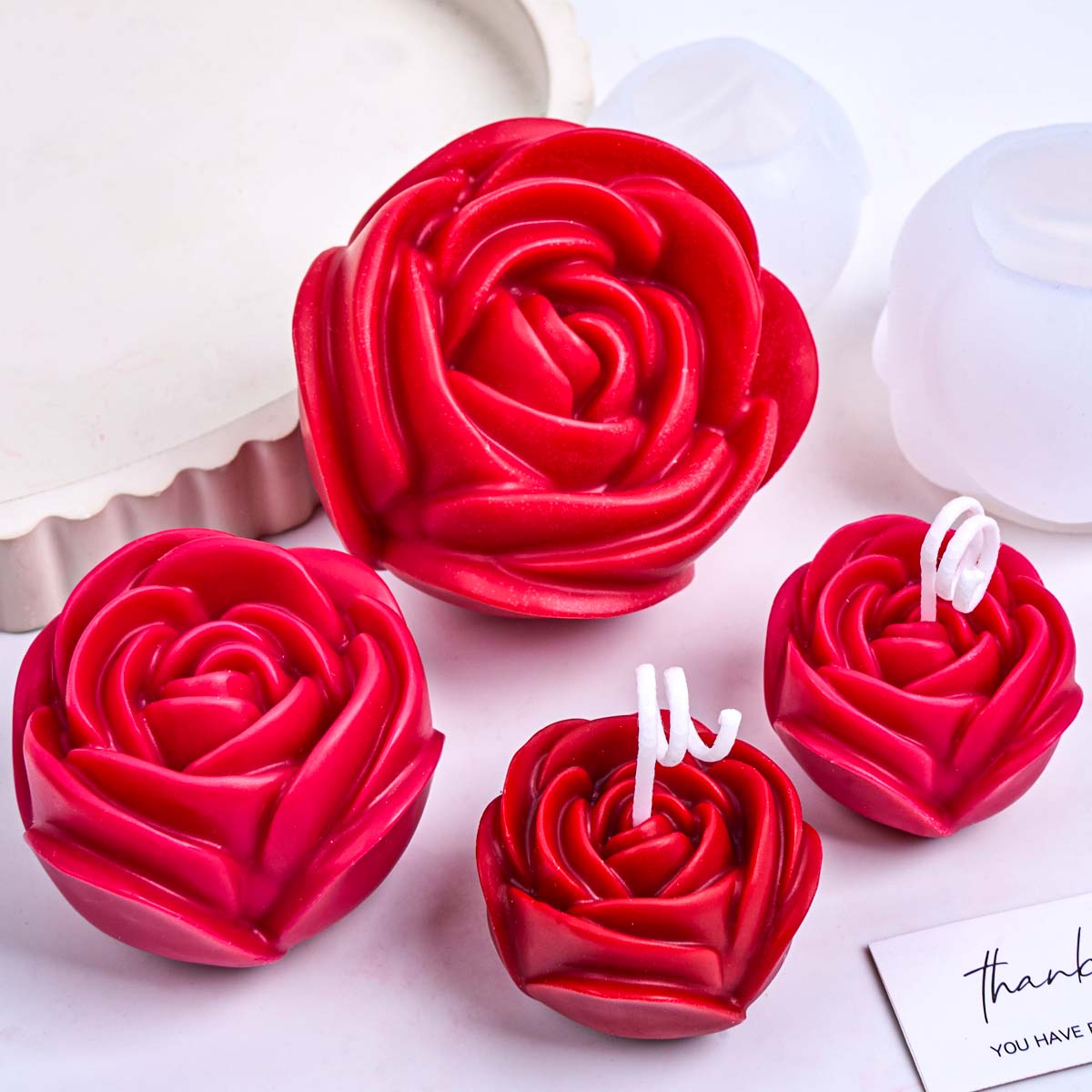 3D Flower Shape Silicone Candl - огляд і ціна Soap Making Fragrance
