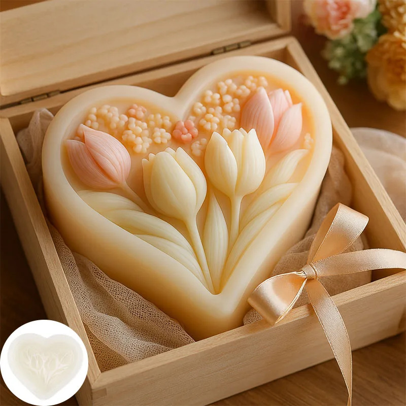 Silicone Mold for Heart-shaped - огляд і ціна Soap Making Book For Beginners