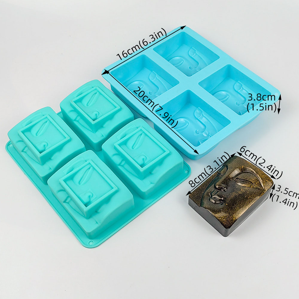 4 Holes Buddha Portrait Soap M - огляд і ціна Soap Making Lye